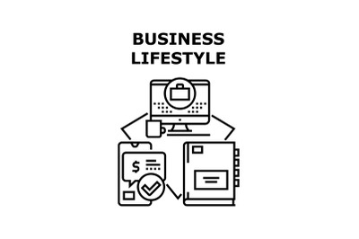 Business lifestyle icon vector illustration