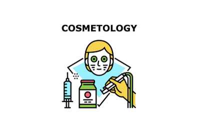 Cosmetology Vector Concept Color Illustration