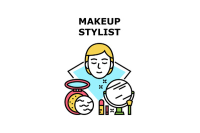 Makeup Stylist Vector Concept Color Illustration