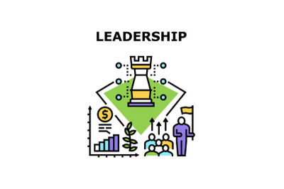 Leadership Skill Vector Concept Color Illustration