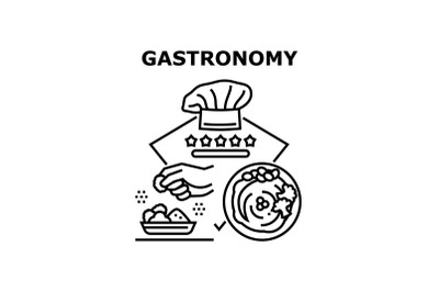 Gastronomy icons vector illustrations