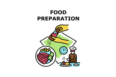 Food preparation icon vector illustration