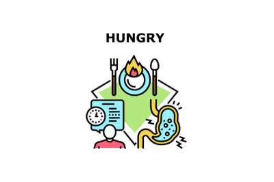 Hungry icon vector illustration