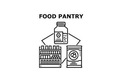 Food pantry icon vector illustration