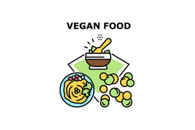 Vegan food icon vector illustration