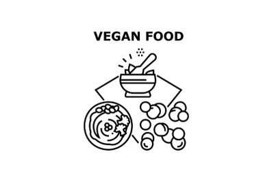 Vegan food icon vector illustration