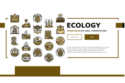 Ecology Protective Technology Landing Header Vector