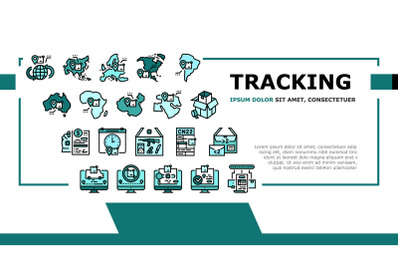 Shipment Tracking International Landing Header Vector