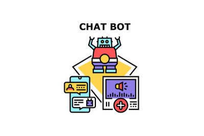 Chat bot icon vector illustration