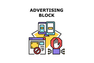 Advertising Block icon vector illustration