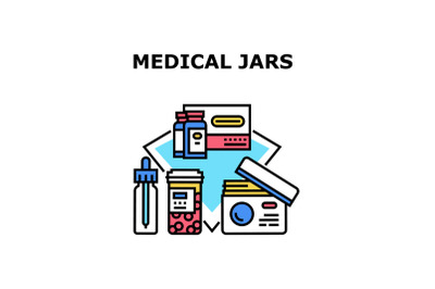 Medical jars icon vector illustration