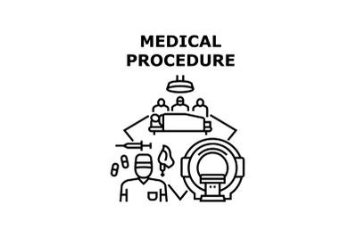 Medical procedure icon vector illustration