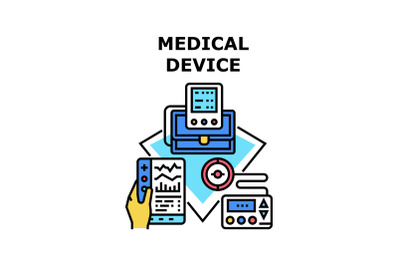 Medical device icon vector illustration