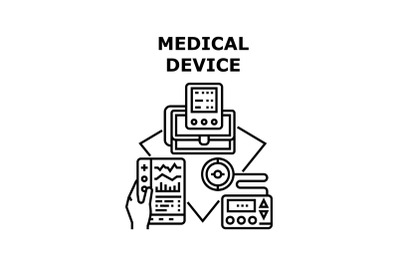 Medical device icon vector illustration