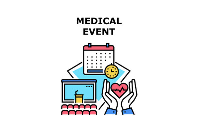 Medical event icon vector illustration