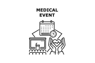 Medical event icon vector illustration