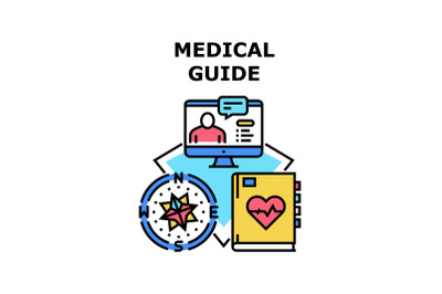 Medical guide icon vector illustration