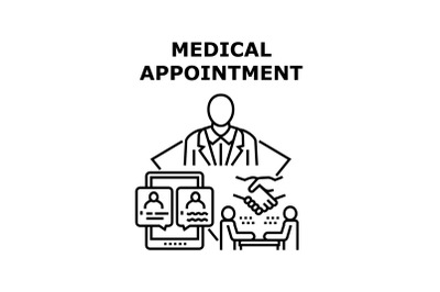 Medical appointment icon vector illustration