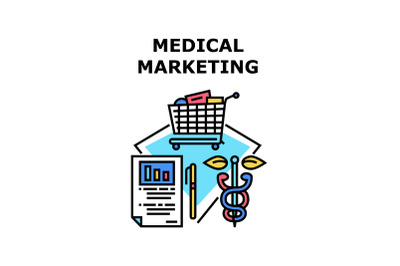 Medical marketing icon vector illustration