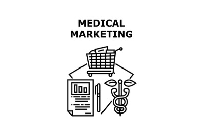 Medical marketing icon vector illustration