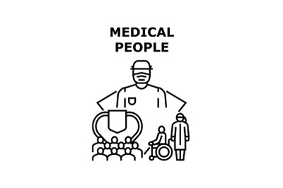 Medical people icon vector illustration