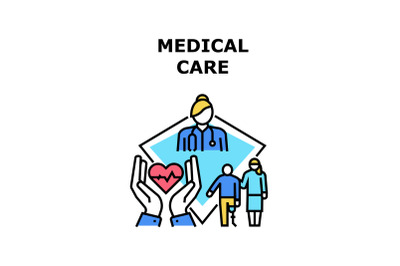 Medical care icon vector illustration