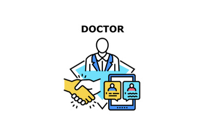 Doctor icon vector illustration