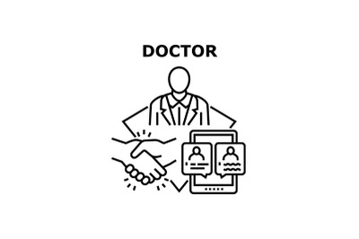 Doctor icon vector illustration