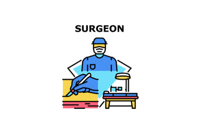 Surgeon icon vector illustration