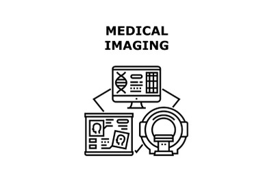 Medical imaging icon vector illustration