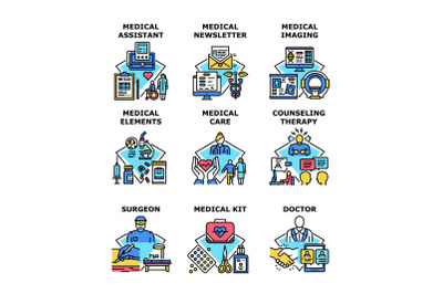 Medical service concept icon vector illustration