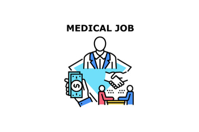 Medical job icon vector illustration