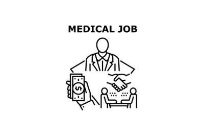 Medical job icon vector illustration