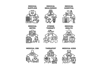 Medical service concept icon vector illustration