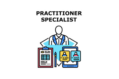 Practitioner specialist icon vector illustration