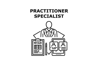 Practitioner specialist icon vector illustration