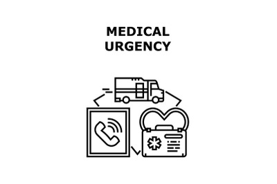 Medical Urgency icon vector illustration