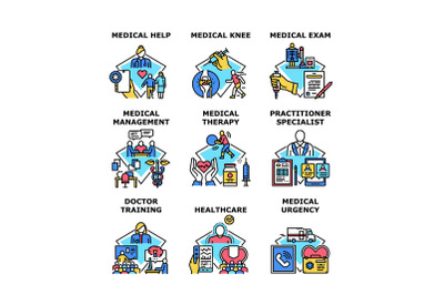 Medical service concept icon vector illustration