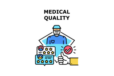 Medical Quality Vector Concept Color Illustration