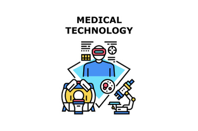 Medical Technology Concept Color Illustration