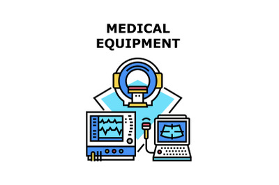 Medicine Equipment Concept Color Illustration