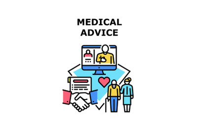 Medical Advice Vector Concept Color Illustration