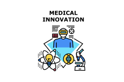 Medical Innovation Concept Color Illustration