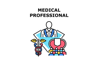 Medical professional icon vector illustration