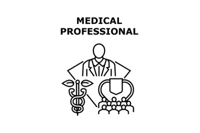 Medical professional icon vector illustration