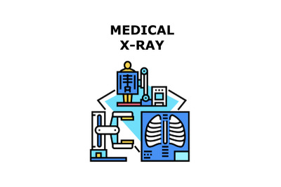 Medical x-ray icon vector illustration