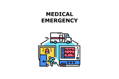 Medical emergency icon vector illustration