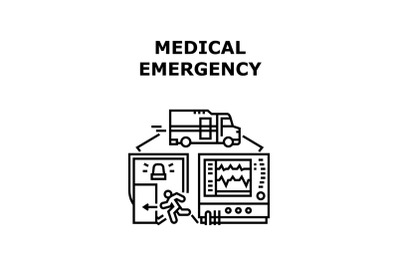 Medical emergency icon vector illustration