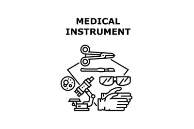 Medical instrument icon vector illustration