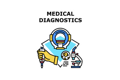 Medical diagnostics icon vector illustration